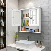 $122.82 Bathroom Wall Mount Mirror Cabinet