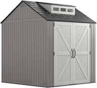 Rubbermaid Resin Weather Resistant Shed, 7 x 7 ft.