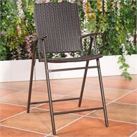 $357.42 Rattan Wicker Folding Chairs (4 PCs)