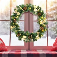 $64.99 Pre-lit Christmas Wreath