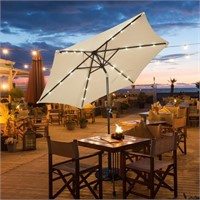 $79.99 Solar LED Lighted Patio Umbrella