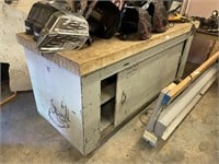 Shop Bench and Cabinet