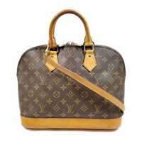 Louis Vuitton Monogram Alma Hand Bag Brown
