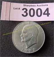 Uncirculated 1972 D Eisenhower dollar