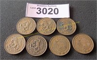 7  Mexico coins