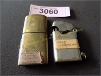 1917 match holder and vintage lighter