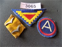 Vintage military badges
