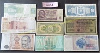 Collection of foreign paper money
