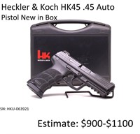Heckler & Koch HK45 .45 Auto Pistol New in Box