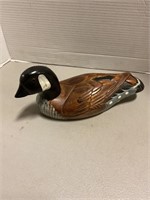 Hand, carved wood, duck