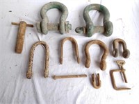 Group Of Different Sized Clevis, Shackles And More