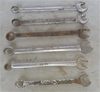 Group Of Large Combination Wrenches Including