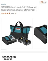Makita Battery Starter Pack