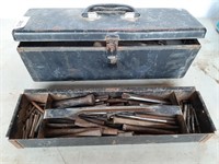 Lot To Include Vintage Metal John Deere Tool Box