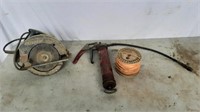 Lot To Include Whipper Snipper Cord, Grease Gun