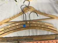 WOODEN HANGERS & YARD STICKS