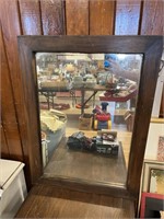 WOOD FRAME MIRROR - 28x21"