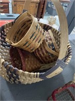 3 small and 1 Large Woven basket
