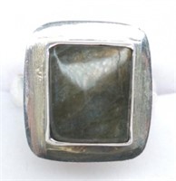 Vintg. Sterling Labradorite Ring