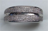 Sterling SIlver Textured Band
