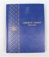 Barber Dimes Folder, 1892-1916-S