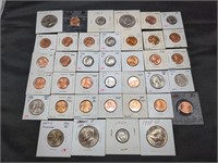 Collection of vintage Uncirculated US coins in