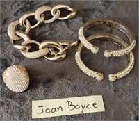 Q - JOAN BOYCE BRACELETS & RING (T69)