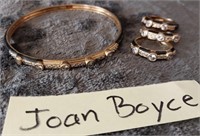 Q - JOAN BOYCE BRACELET & RING (T78)