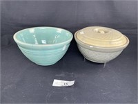 2 pcs Pottery Duckegg Blue McCoy Bee Hive