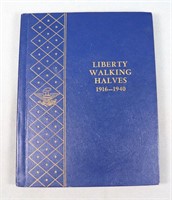 Liberty Walking Half Dollars Folder, 1916-1940-S