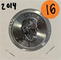 S - 2014 CANADIAN SILVER $5 COIN (16)