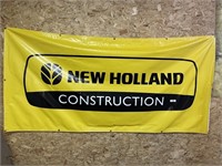 New Holland Construction Vinyl Sign 8 ft x 46 in