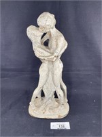 Resin Nude Man & Woman Embrace Statue Art Decor
