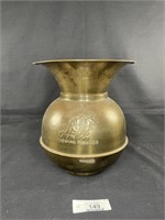 Pony Express Chewing Tobacco Brass Spittoon