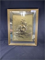 Vintage Mirrored Ships 18x22