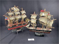 Ss Savannah & The Flying Cloud Model Ships