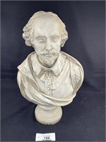 Vintage Shakespeare Bust Very Heavy 16"t