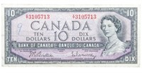 Bank of Canada 1954 $10 - Modified Portrait