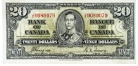 Bank of Canada 1937 $20 VF30