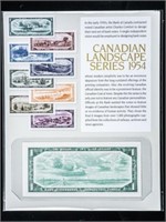Canadian Landscape Series 1954 One Dollar Note on