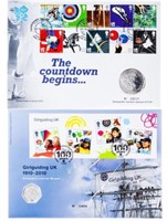 Lot 2 'Royal Mail' First Day Cover, Stamp & Coin I