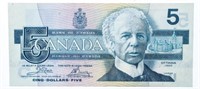 Bank of Canada 1986 $5 CH (ENA)