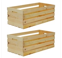27 in. x 12.5 in. × 9.5 in. X- Large Wood Crate