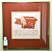Brooke Morrison "The Pig" Framed Print