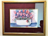 Helen Paul "Tulips 'N Porcelain" Print