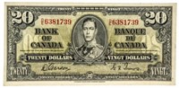 Bank of Canada 1937 $20 G/T BC25B