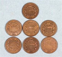 (7) Two-Cent Pieces