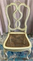 X - VINTAGE ACCENT CHAIR W/ CANE SEAT