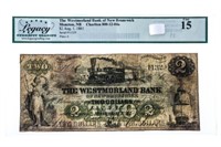 The Westmorland Bank of New Brunswick, August 1861