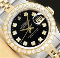Rolex Ladies Datejust Diamond Watch 1.13 Cts